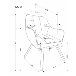 Krzesło obrotowe Dublin czarne Krzesło obrotowe Dublin czarne