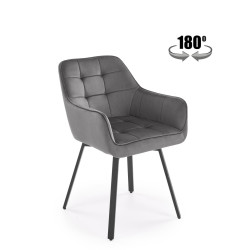 Krzesło obrotowe Dublin popielate