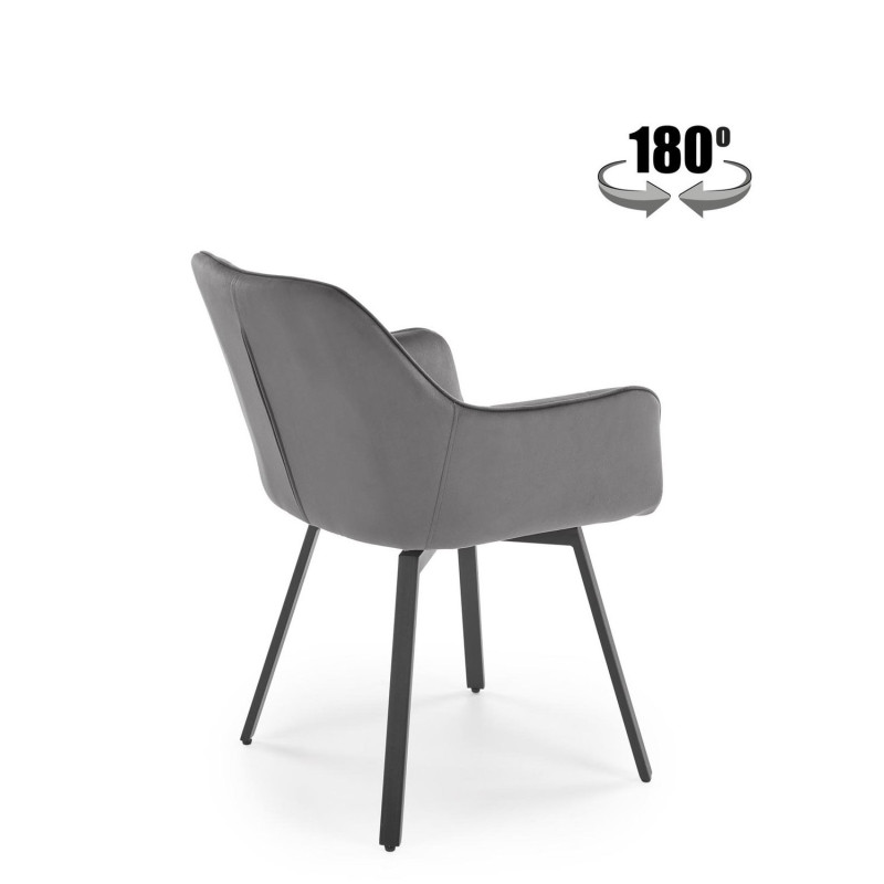 Krzesło obrotowe Dublin popielate