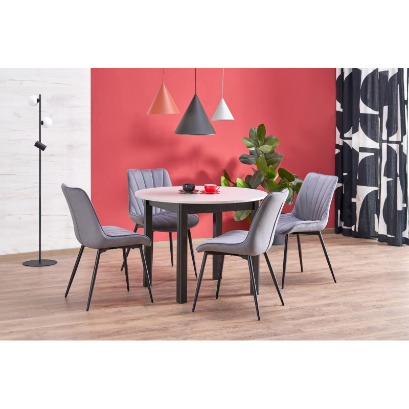 Krzesło tapicerowane Warsaw popielate