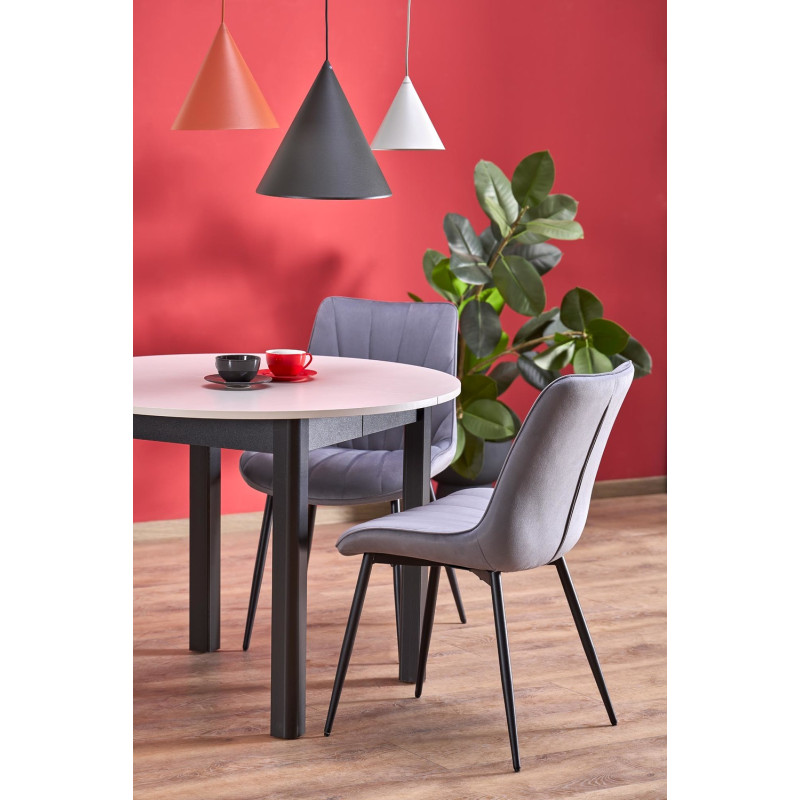 Krzesło tapicerowane Warsaw popielate