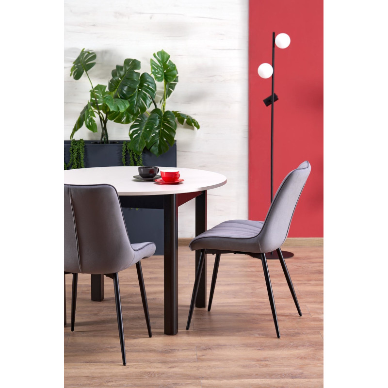 Krzesło tapicerowane Warsaw popielate