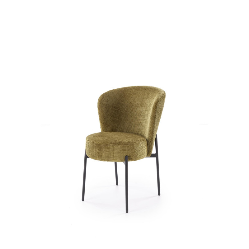Krzesło tapicerowane Prague oliwkowe