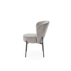 Krzesło tapicerowane Prague popielate