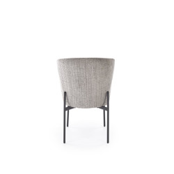 Krzesło tapicerowane Prague popielate