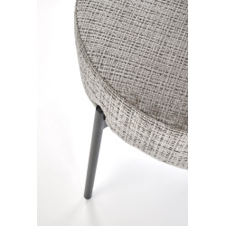 Krzesło tapicerowane Prague popielate