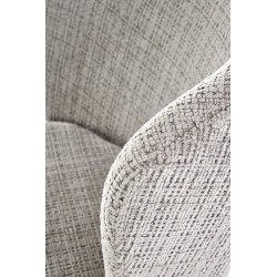 Krzesło tapicerowane Prague popielate