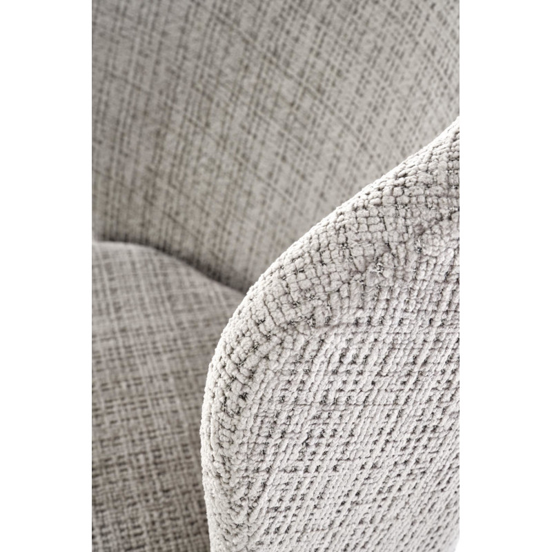 Krzesło tapicerowane Prague popielate