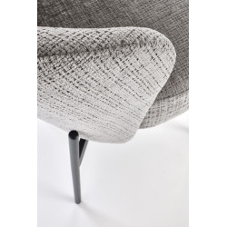 Krzesło tapicerowane Prague popielate