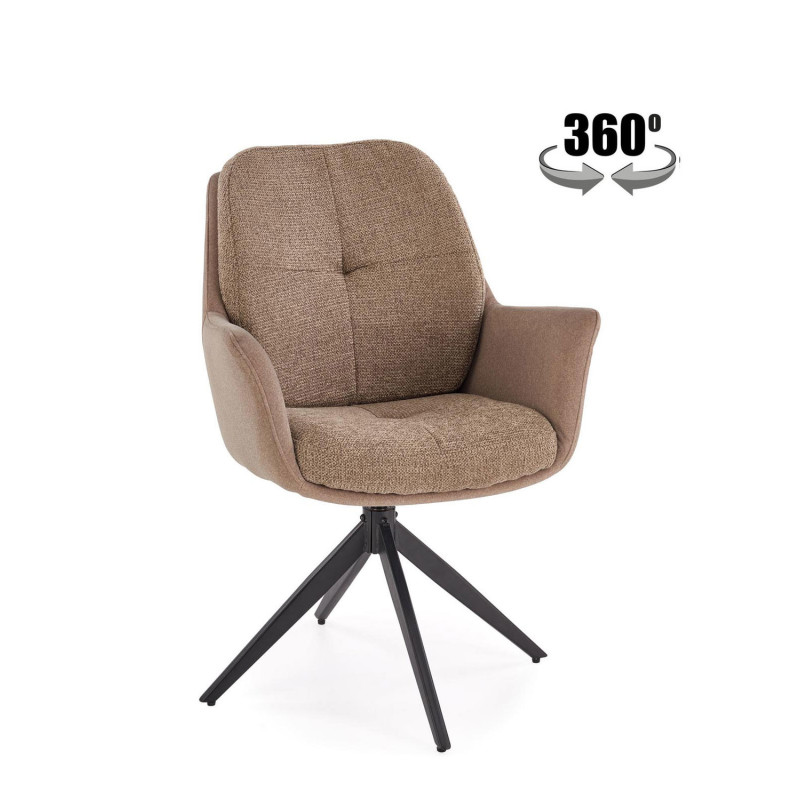 Krzesło obrotowe Riga brązowe Krzesło obrotowe Riga brązowe