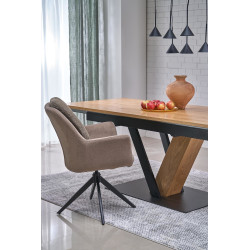 Krzesło obrotowe Riga brązowe Krzesło obrotowe Riga brązowe