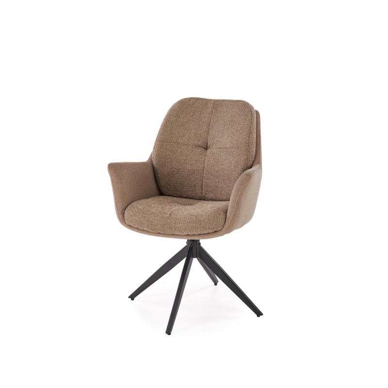 Krzesło obrotowe Riga brązowe