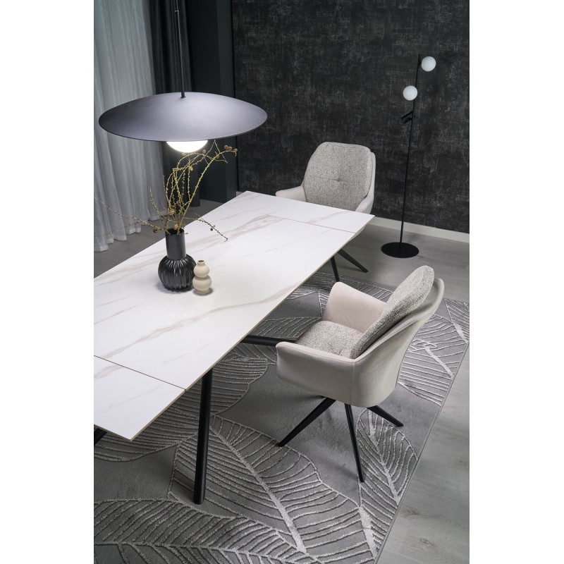 Krzesło obrotowe Riga jasny popielaty