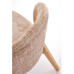 BASSO krzesło dąb naturalny / tap: CREMONA 14 (beżowy) BASSO krzesło dąb naturalny / tap: CREMONA 14 (beżowy)