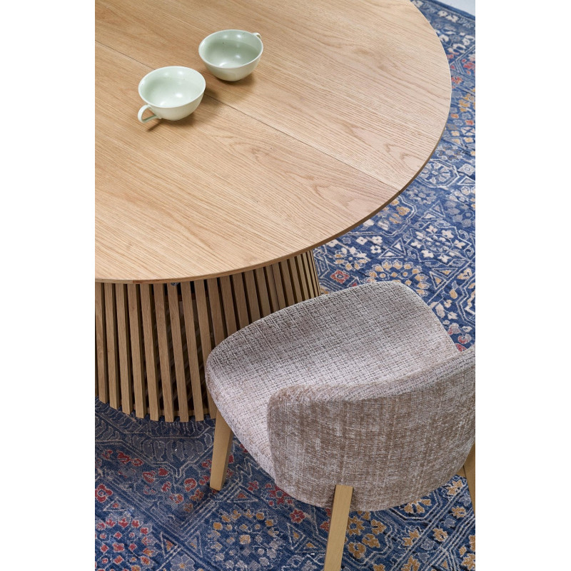 BASSO krzesło dąb naturalny / tap: CREMONA 14 (beżowy)