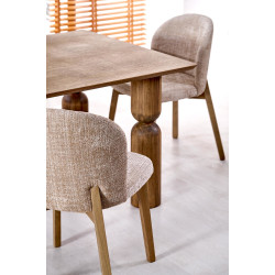 BASSO krzesło dąb naturalny / tap: CREMONA 14 (beżowy) BASSO krzesło dąb naturalny / tap: CREMONA 14 (beżowy)