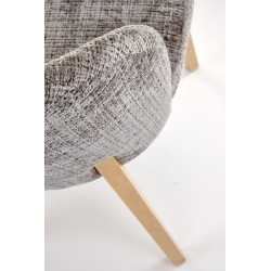 BASSO krzesło dąb naturalny / tap: CREMONA 96 (popiel) BASSO krzesło dąb naturalny / tap: CREMONA 96 (popiel)