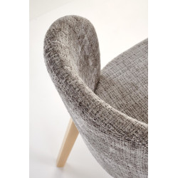 BASSO krzesło dąb naturalny / tap: CREMONA 96 (popiel) BASSO krzesło dąb naturalny / tap: CREMONA 96 (popiel)