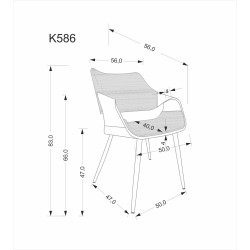 Krzesło z giętego drewna Azalea Czarne