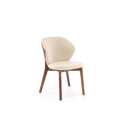 Krzesło MADRID orzechowy / tap: brązowy – beżowy