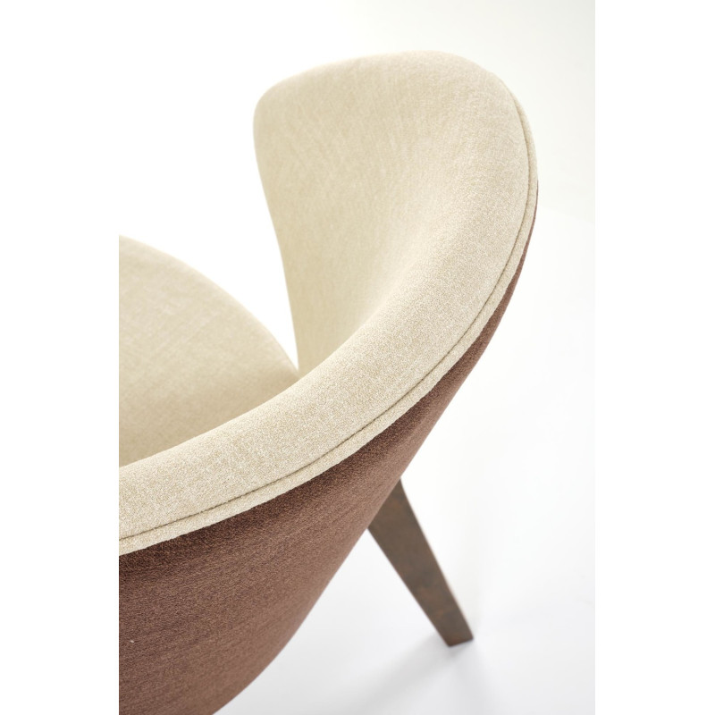 Krzesło MADRID orzechowy / tap: brązowy – beżowy