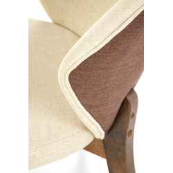 Krzesło MADRID orzechowy / tap: brązowy – beżowy