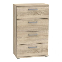 Komoda Dąb Sonoma 4 szuflady – Nowoczesna i praktyczna | Domowanie.pl