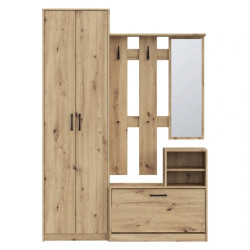 Zestaw mebli do przedpokoju NIKO Dąb Artisan – Kup online w Domowanie.pl