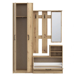 Zestaw mebli do przedpokoju NIKO Dąb Artisan – Kup online w Domowanie.pl