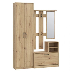 Zestaw mebli do przedpokoju NIKO Dąb Artisan – Kup online w Domowanie.pl