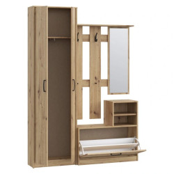 Zestaw mebli do przedpokoju NIKO Dąb Artisan – Kup online w Domowanie.pl