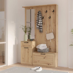 Zestaw mebli NIKO Dąb Artisan z loftowym akcentem – Domowanie.pl