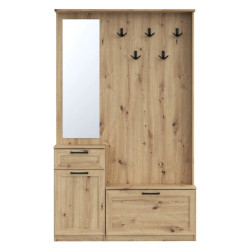 Zestaw mebli NIKO Dąb Artisan z loftowym akcentem – Domowanie.pl