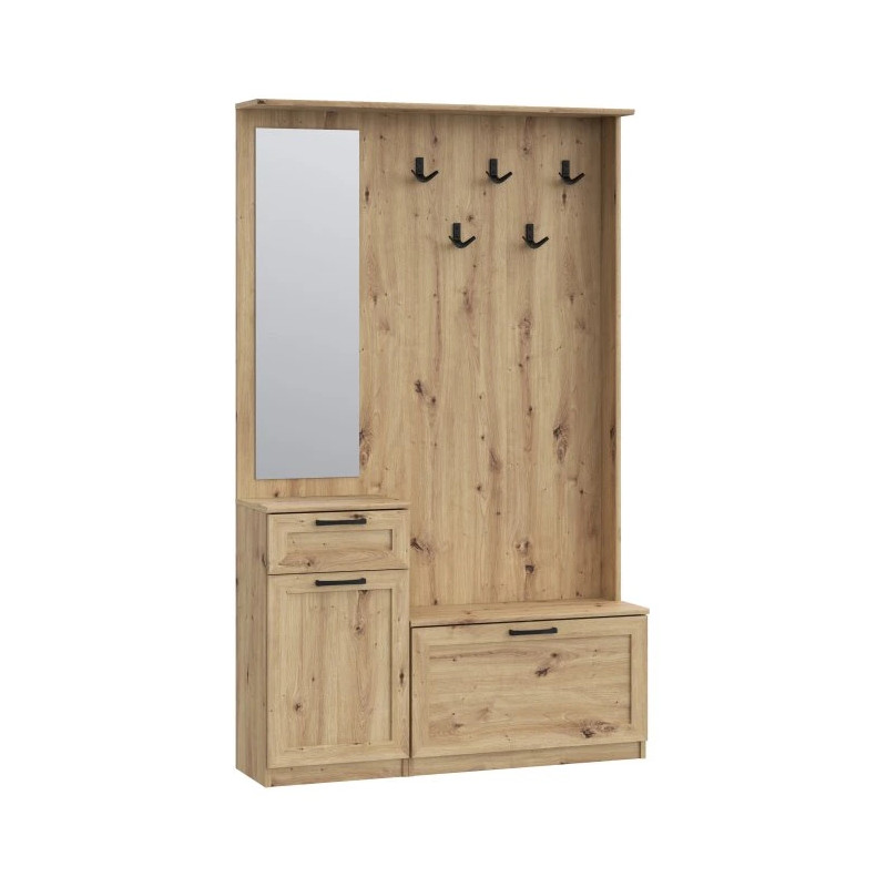 Zestaw mebli NIKO Dąb Artisan z loftowym akcentem – Domowanie.pl