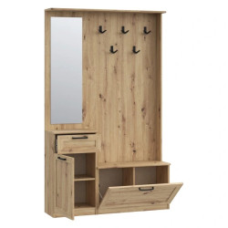 Zestaw mebli NIKO Dąb Artisan z loftowym akcentem – Domowanie.pl