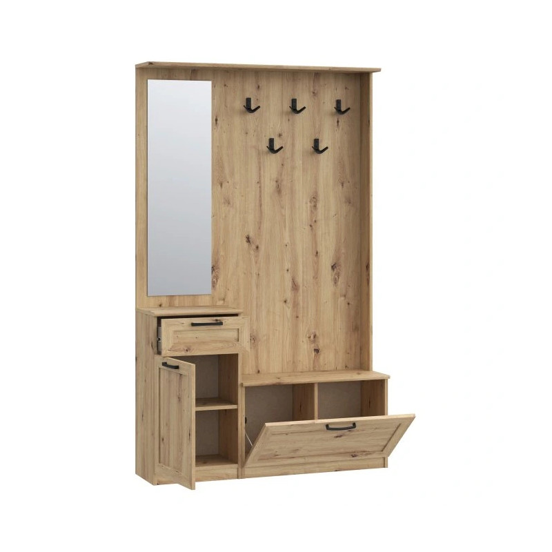 Zestaw mebli NIKO Dąb Artisan z loftowym akcentem – Domowanie.pl