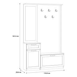Zestaw mebli NIKO Dąb Artisan z loftowym akcentem – Domowanie.pl
