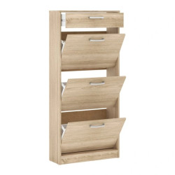 Szafa na buty Dąb Sonoma z szufladą i 3 drzwiczkami – Domowanie.pl