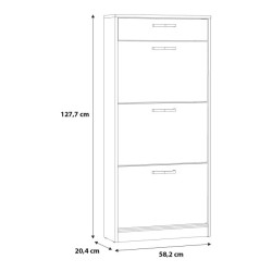 Nowoczesna szafka na buty Dąb Artisan – szybka wysyłka | Domowanie