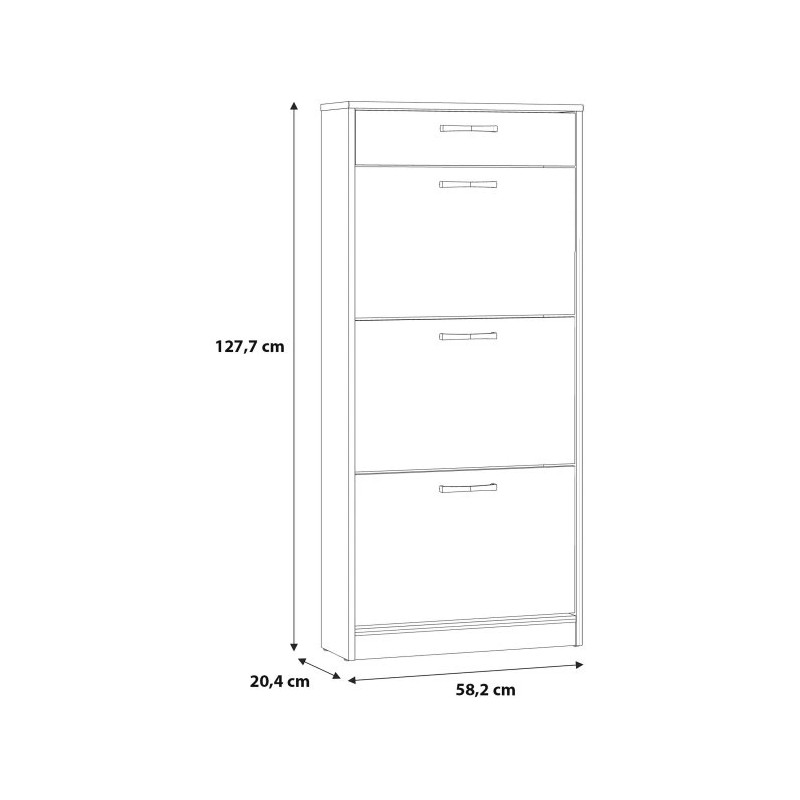 Nowoczesna szafka na buty Dąb Artisan – szybka wysyłka | Domowanie
