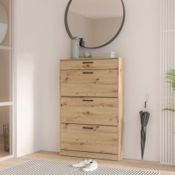 Szafka na buty szeroka NIKO Dąb Artisan – 3 fronty i szuflada | Domowanie