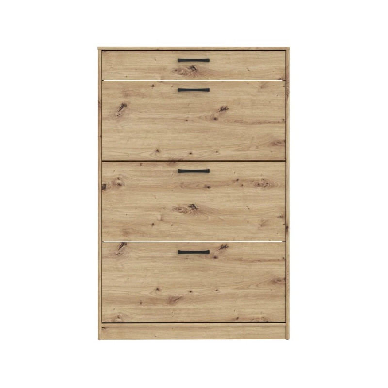 Szafka na buty szeroka NIKO Dąb Artisan – 3 fronty i szuflada | Domowanie