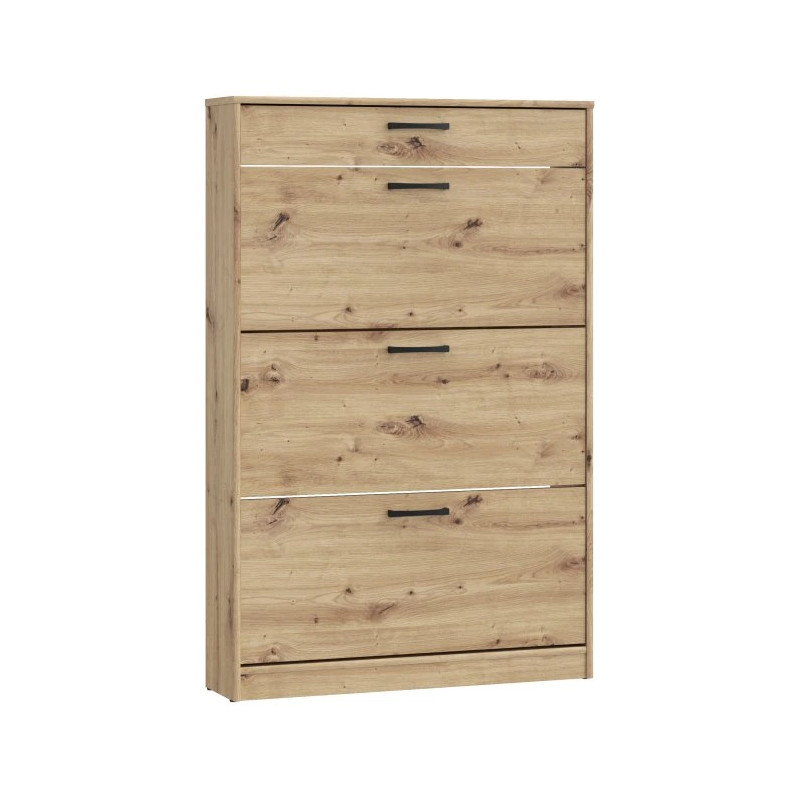 Szafka na buty szeroka NIKO Dąb Artisan – 3 fronty i szuflada | Domowanie