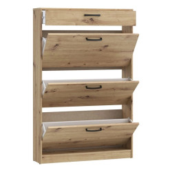 Szafka na buty szeroka NIKO Dąb Artisan – 3 fronty i szuflada | Domowanie