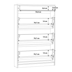 Szafka na buty szeroka NIKO Dąb Artisan – 3 fronty i szuflada | Domowanie