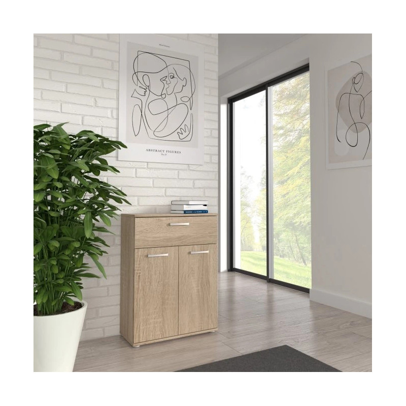 Nowoczesna komoda do salonu i sypialni – Dąb Sonoma | Domowanie