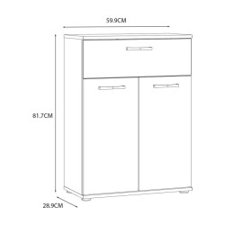 Nowoczesna komoda do salonu i sypialni – Dąb Sonoma | Domowanie