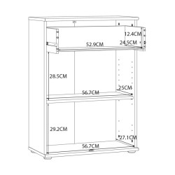 Nowoczesna komoda do salonu i sypialni – Dąb Sonoma | Domowanie