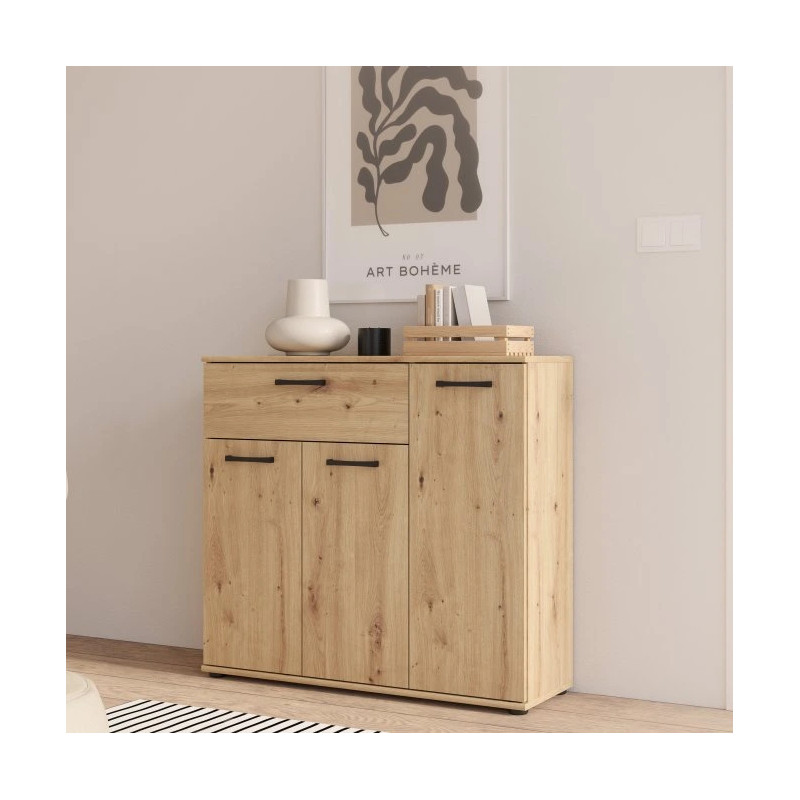 Nowoczesna komoda NIKO z szufladą i półkami – Kup online