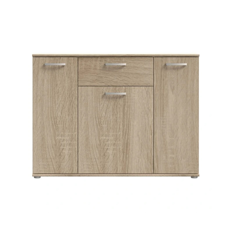 Komoda 3D1S Dąb Sonoma – funkcjonalna i stylowa | Kup w Domowanie.pl